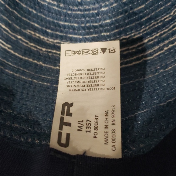 3/$45 Wanderlust Breeze Straw Hat with faux suede chin strap - Picture 3 of 5